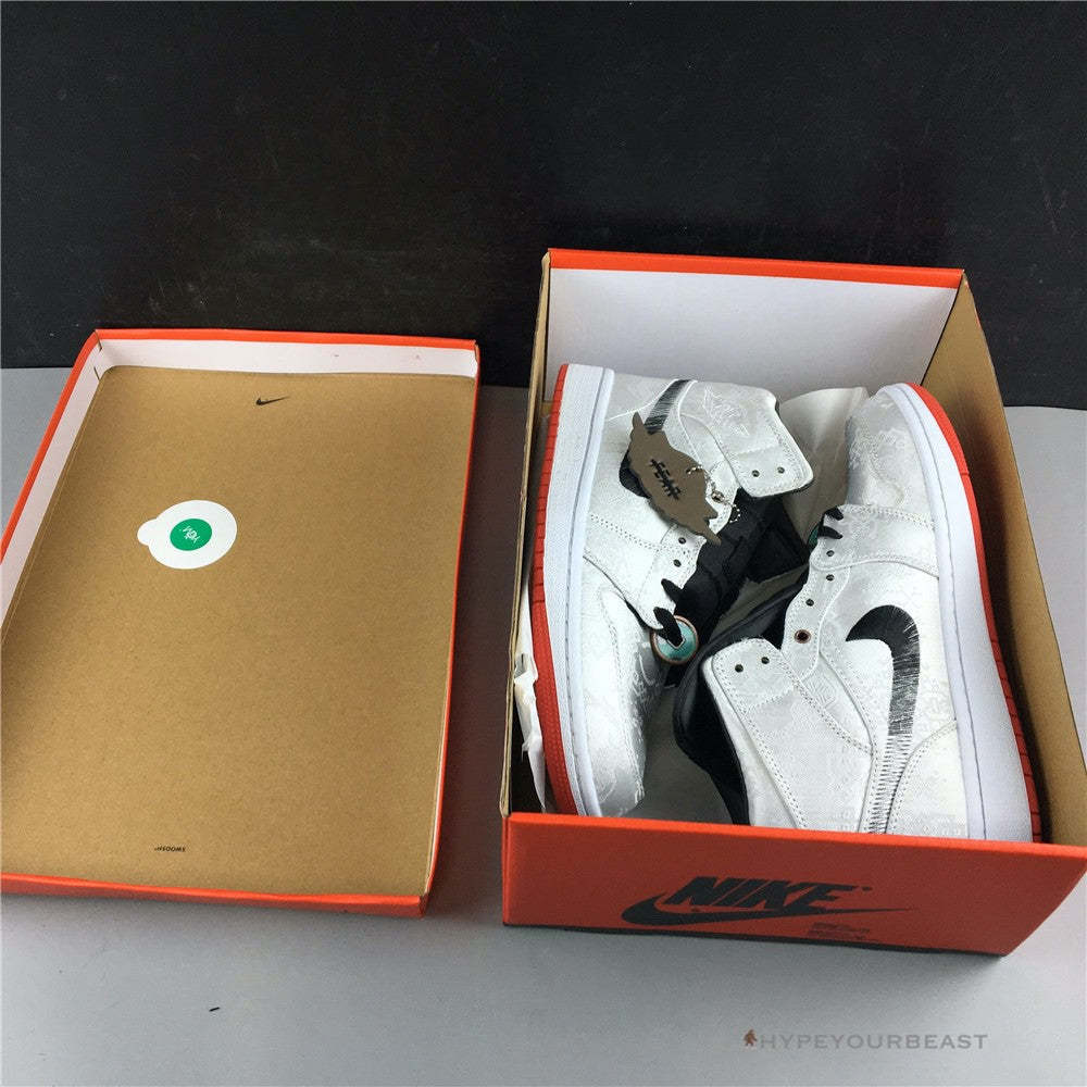 Air Jordan 1 Mid X CLOT White