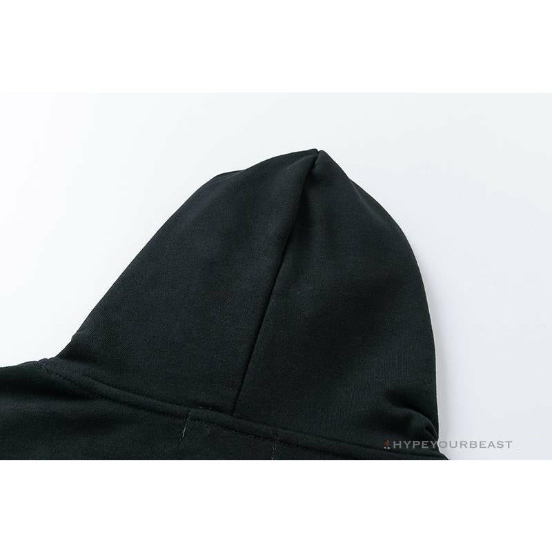 BAPE Classic Ape Head Embroidered Standard Cotton Terry Hoodie 'BLACK'