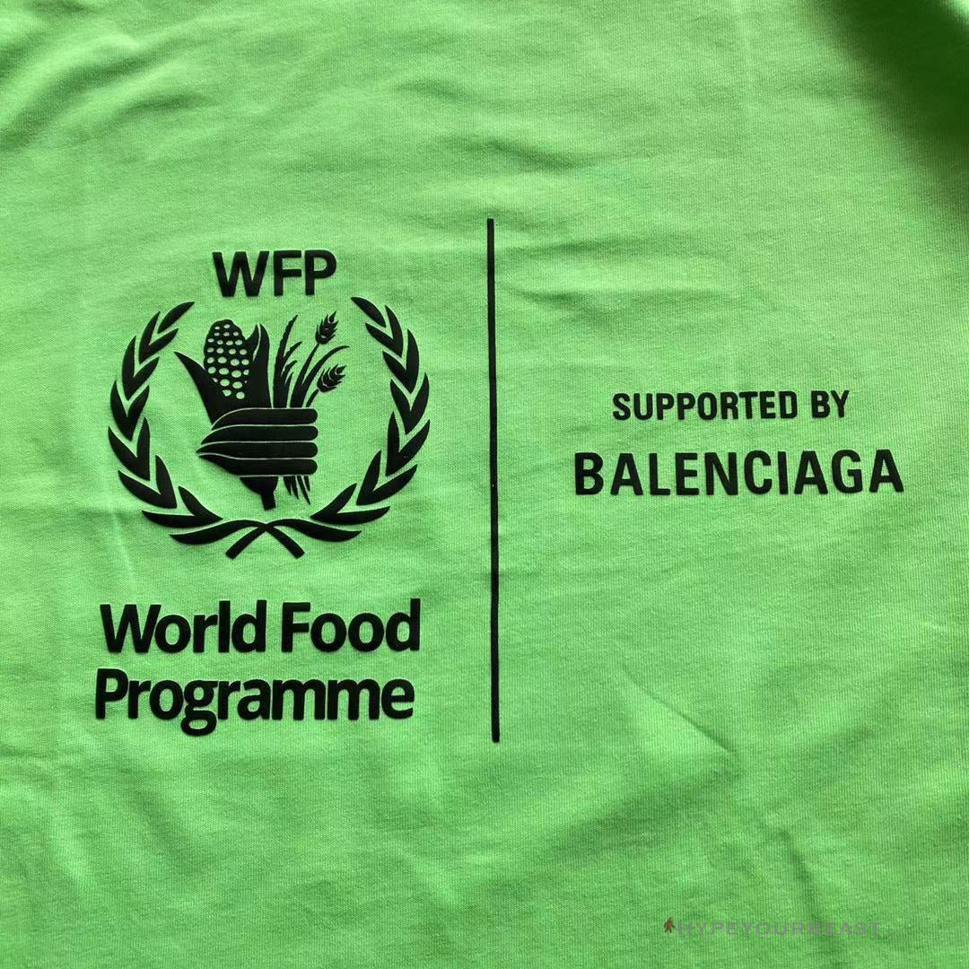 BCG Support Word Food Programme Tee Shirt Green
