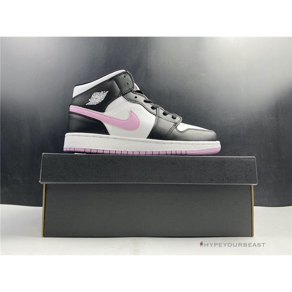 Jordan 1 Mid White Black Light Arctic Pink