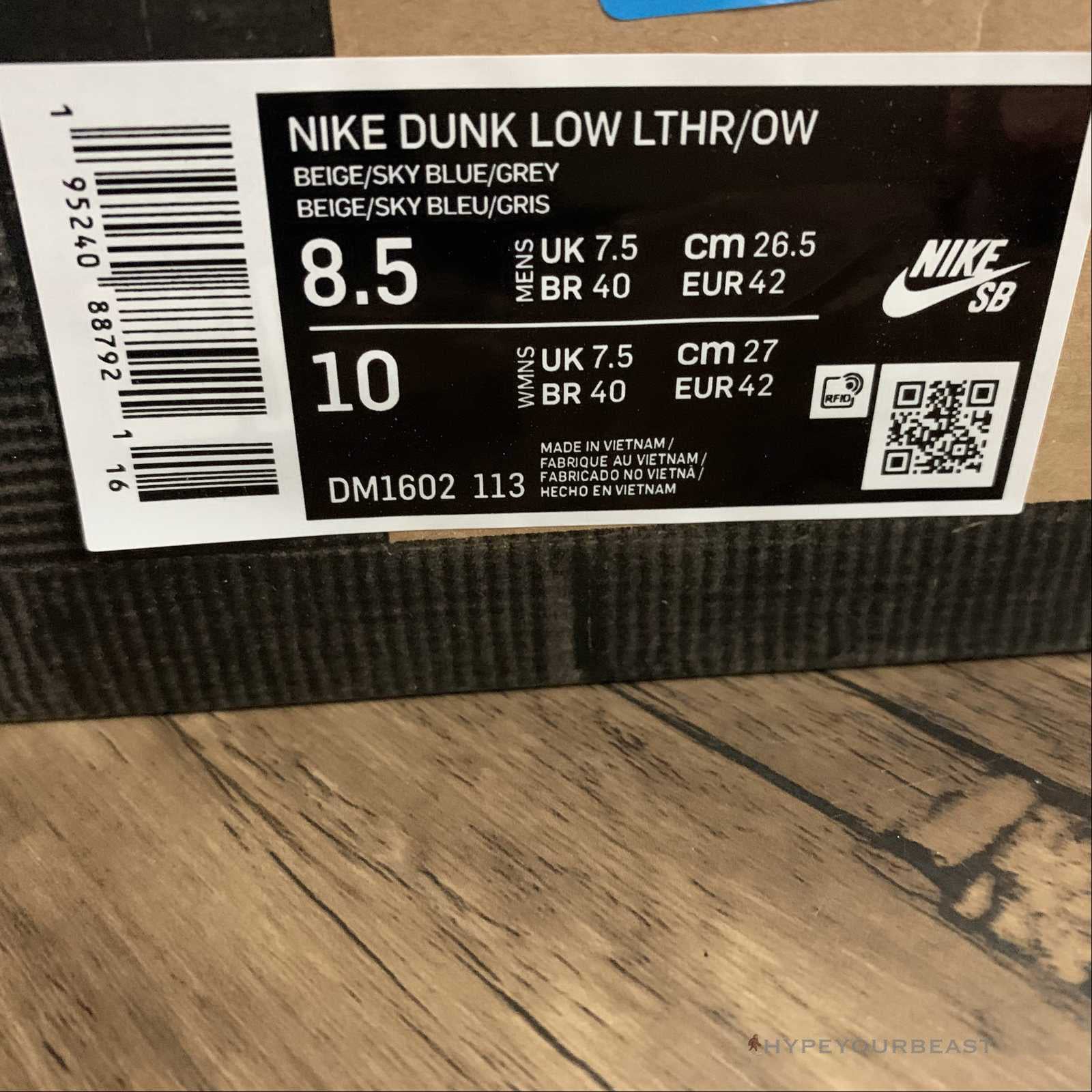 Off White X Nike Dunk Low 'Dear Summer - 05/50'