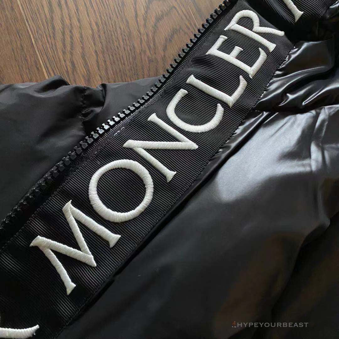 Moncler Puffer Jacket Black Hooded