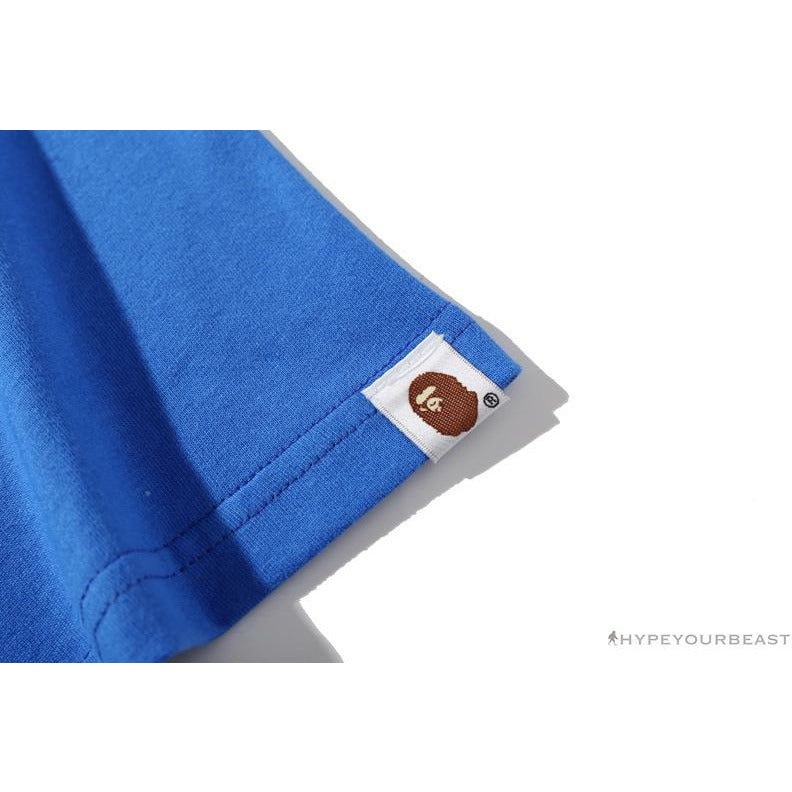 BAPE Little Ape Head Colorful Classic Tee Shirt 'BLUE'