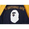 BAPE Japanese Ninja Ape Man Raglan Sleeve Color Block Tee Shirt 'YELLOW'