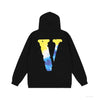 Vlone Hoodie Blue Yellow Logo (Black)