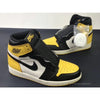 Air Jordan 1 High Yellow Toe Black White