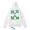 Off-White Green Hoodie - White