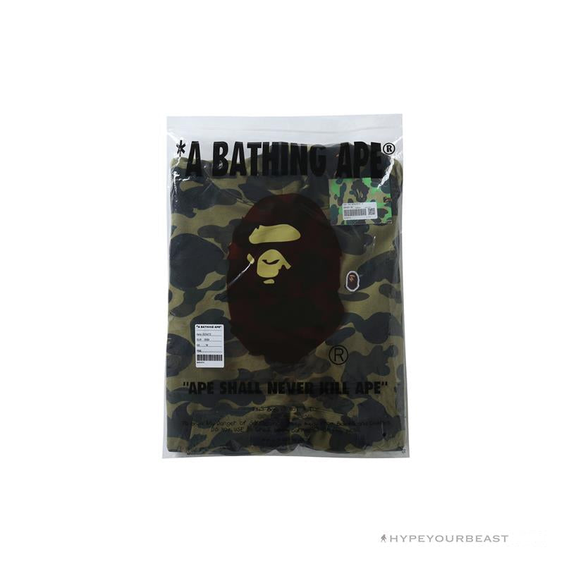 BAPE Camouflage Kangaroo Hooded Hoodie Green