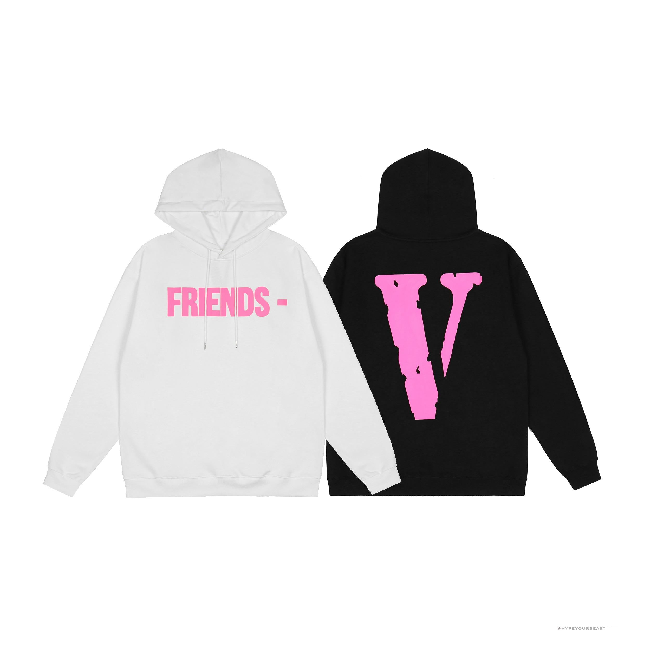 Vlone Hoodie Black Pink