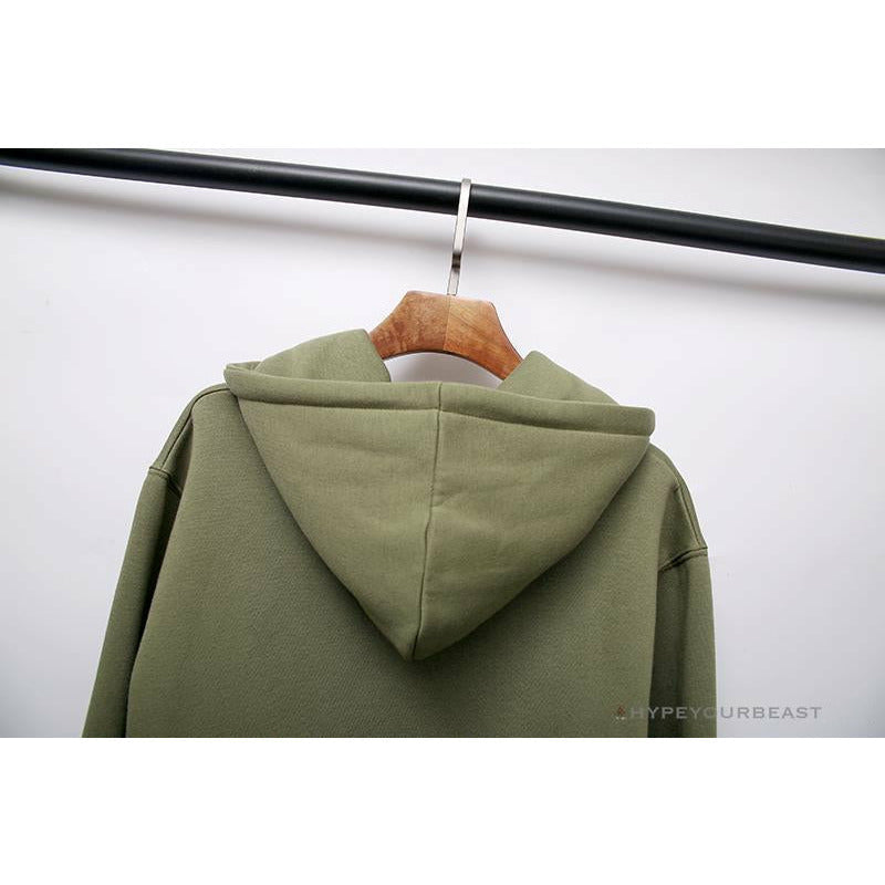 BAPE x Bathing Ape Head Hoodie 'ARMY GREEN'