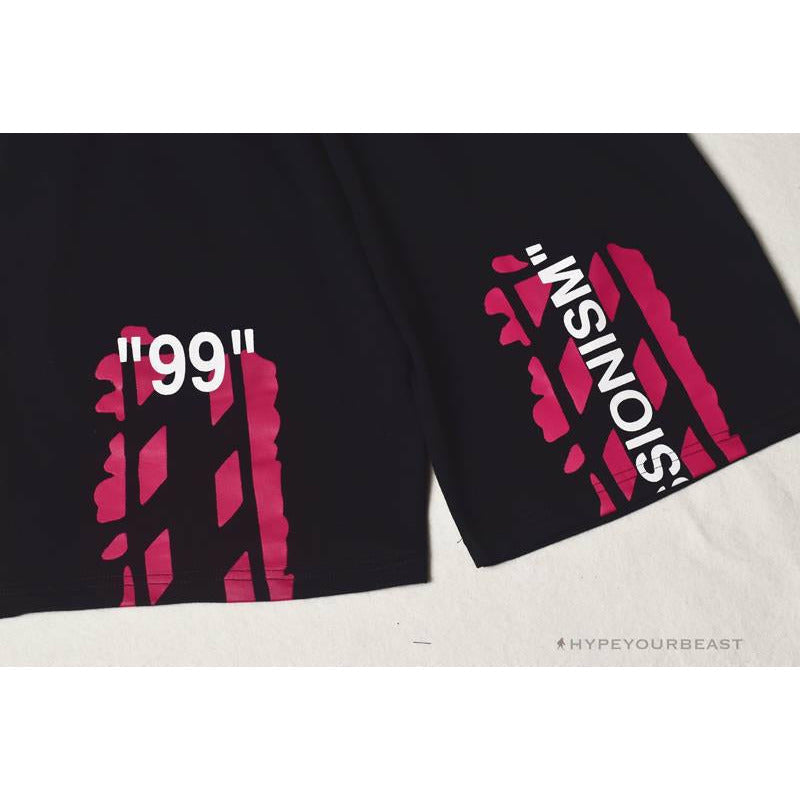 OFF-WHITE 99 x Pink Arrow Shorts 'BLACK'