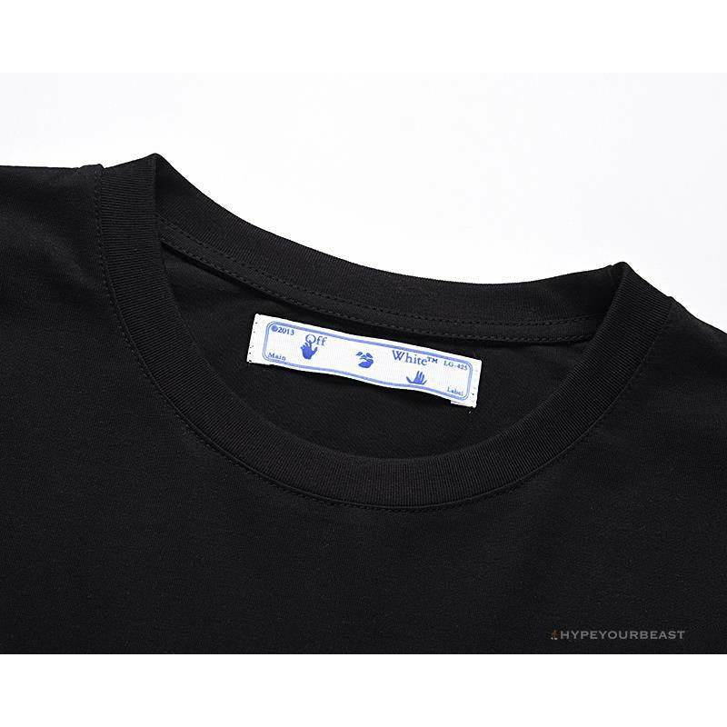 OFF-WHITE Graffiti Letter Doraemon Tee Shirt ' BLACK'