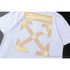 OFF-WHITE Classic Cross Yellow Arrow Tape Tee Shirt 'WHITE'