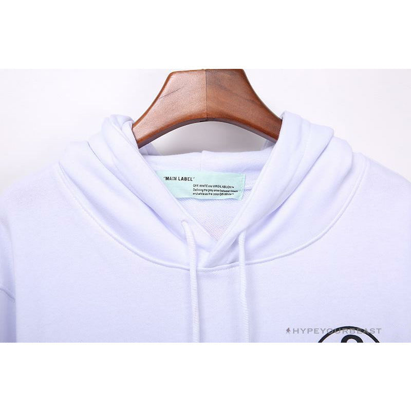 OFF-WHITE Rubber Strip Arrow Hoodie 'WHITE'