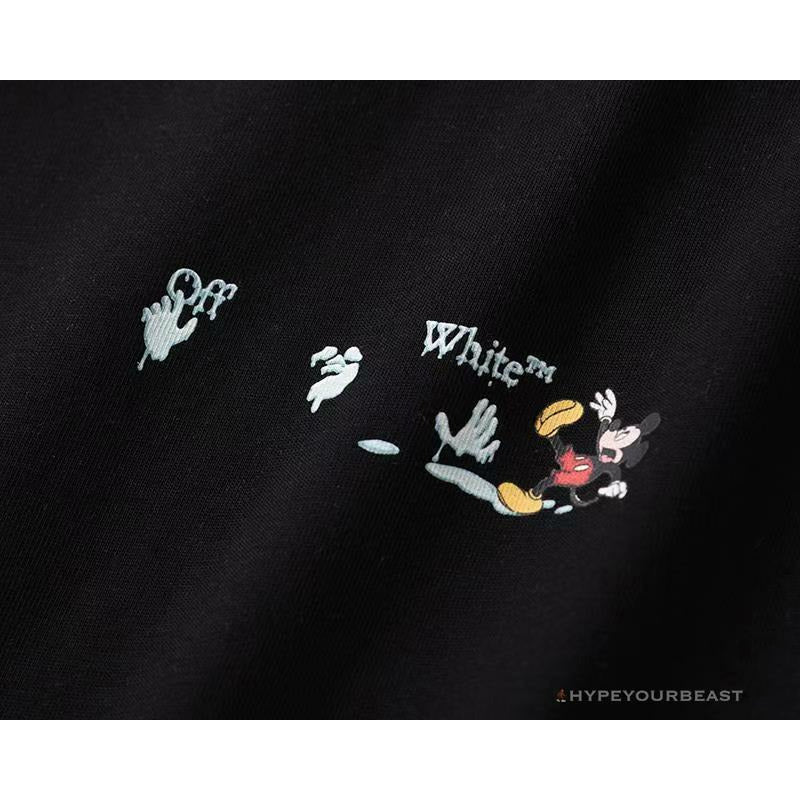 OFF-WHITE Mickey Limited Arrow Tee Shirt 'BLACK'