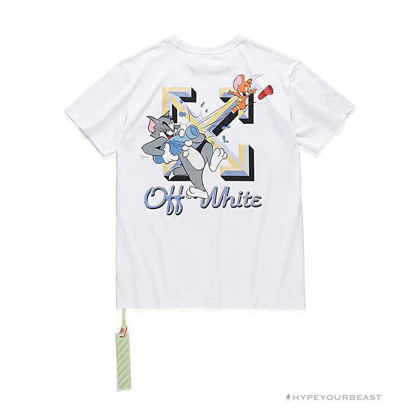 OFF-WHITE Summer Tom and Jerry Print Tee Shirt 'WHITE'