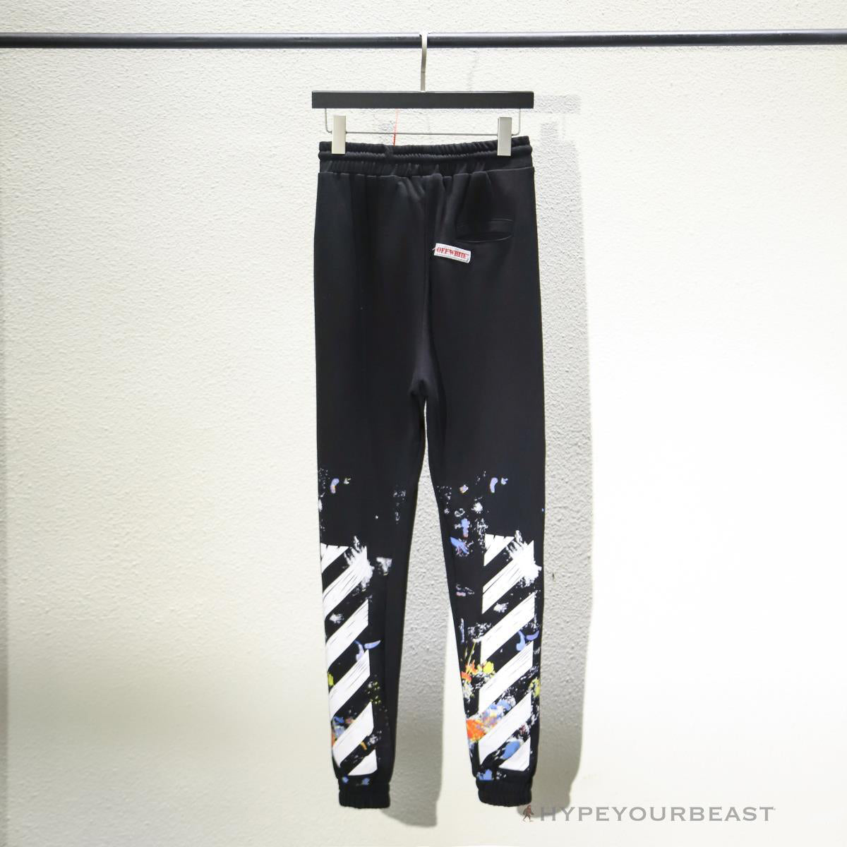 OFF-WHITE Pants Black Paint