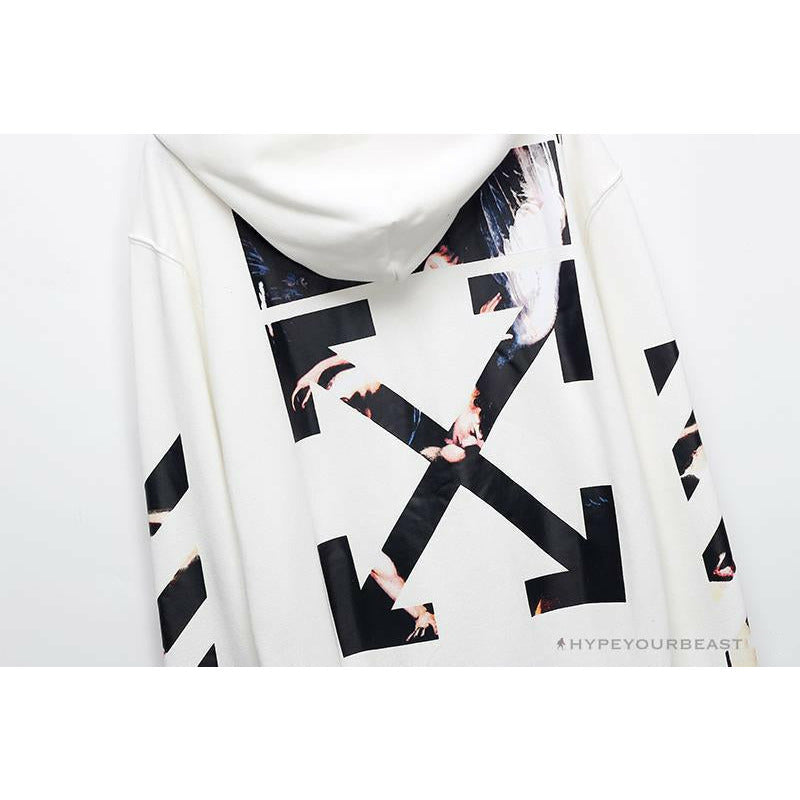 OFF-WHITE Angel Jesus Religious Print Hoodie 'WHITE'