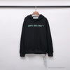 OFF-WHITE Hand-Painted Utility Pole Worker Hoodie 'BLACK'