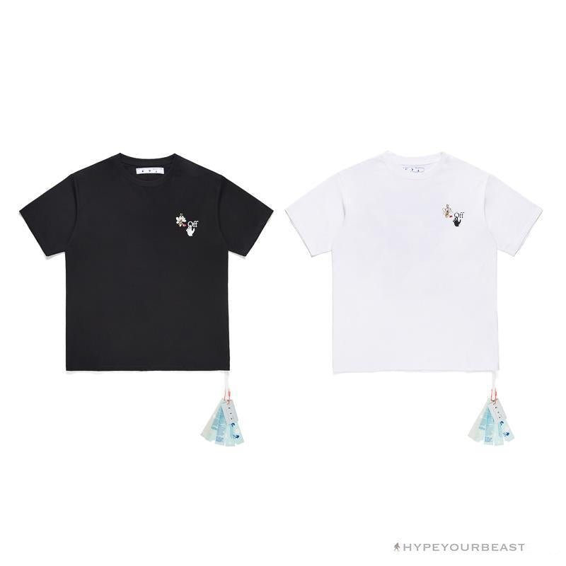 OFF-WHITE Takashi Murakami Sunflower Tee Shirt 'BLACK'