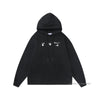 Off White Hoodie Royal - Black