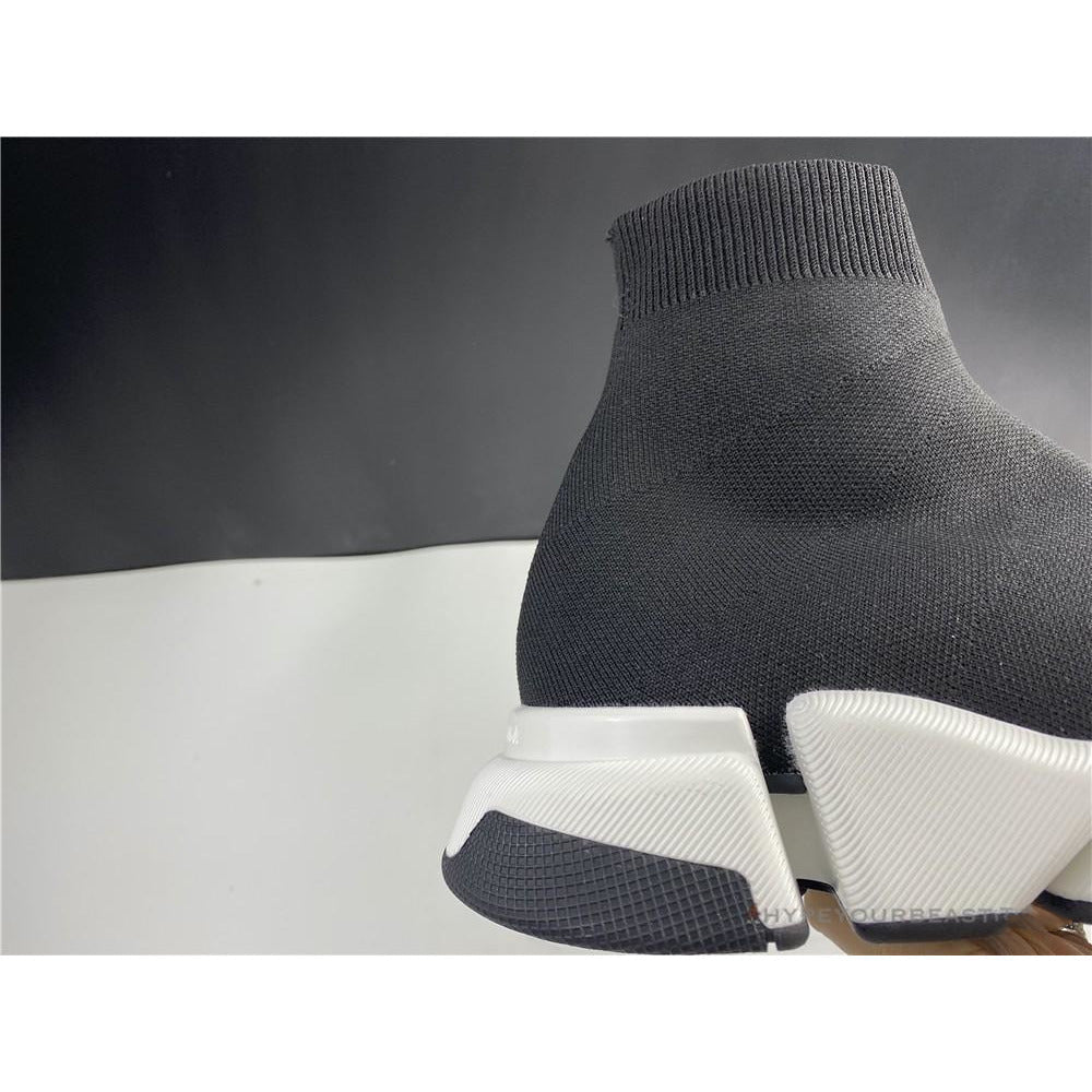 BCG Sock Sneakers Black / White Sole