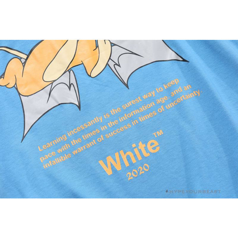 OFF-WHITE Jerry Move Faster Tee Shirt 'BLUE'