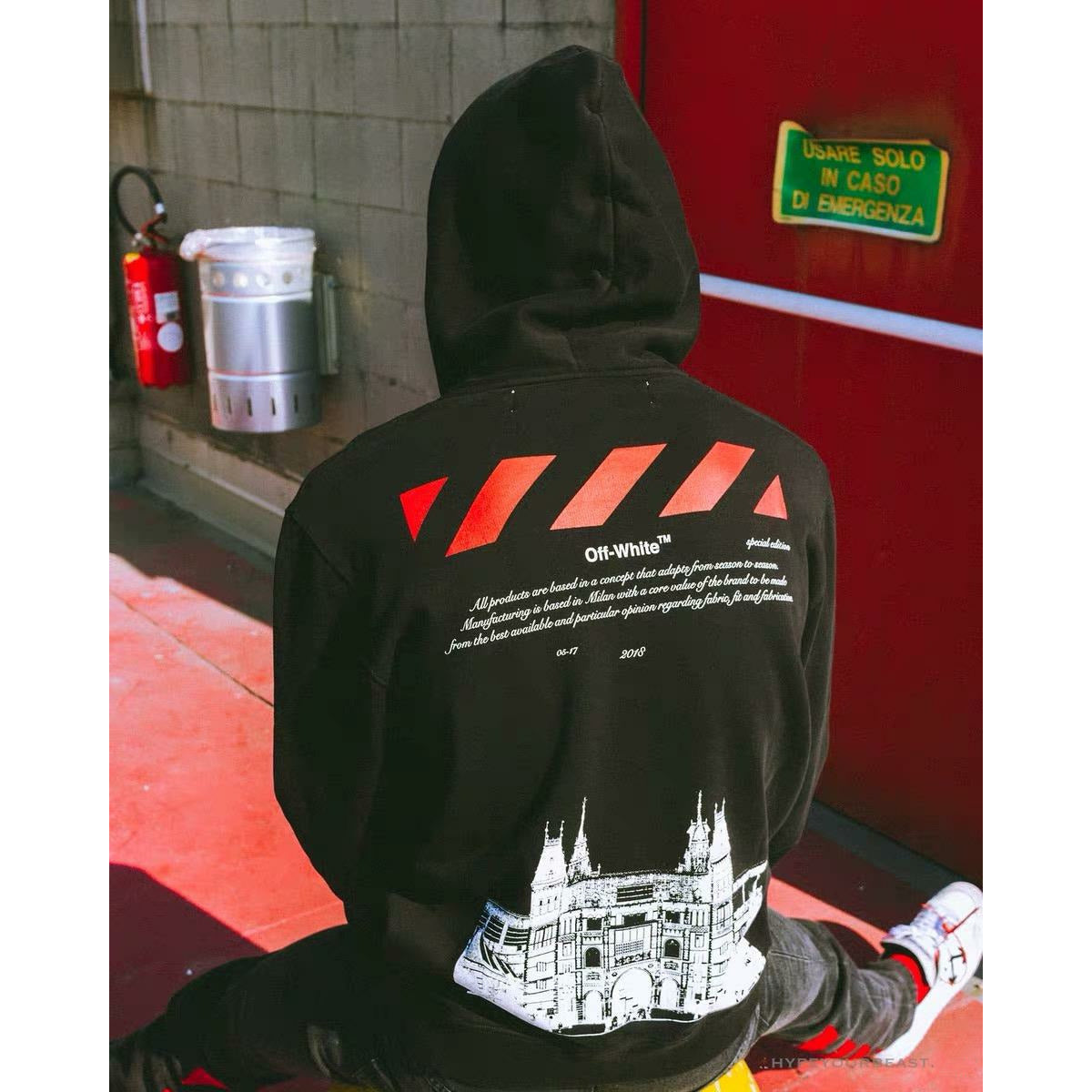 OFF-WHITE CO VIRGIL ABLO Netherlands Museum Hoodie 'BLACK'