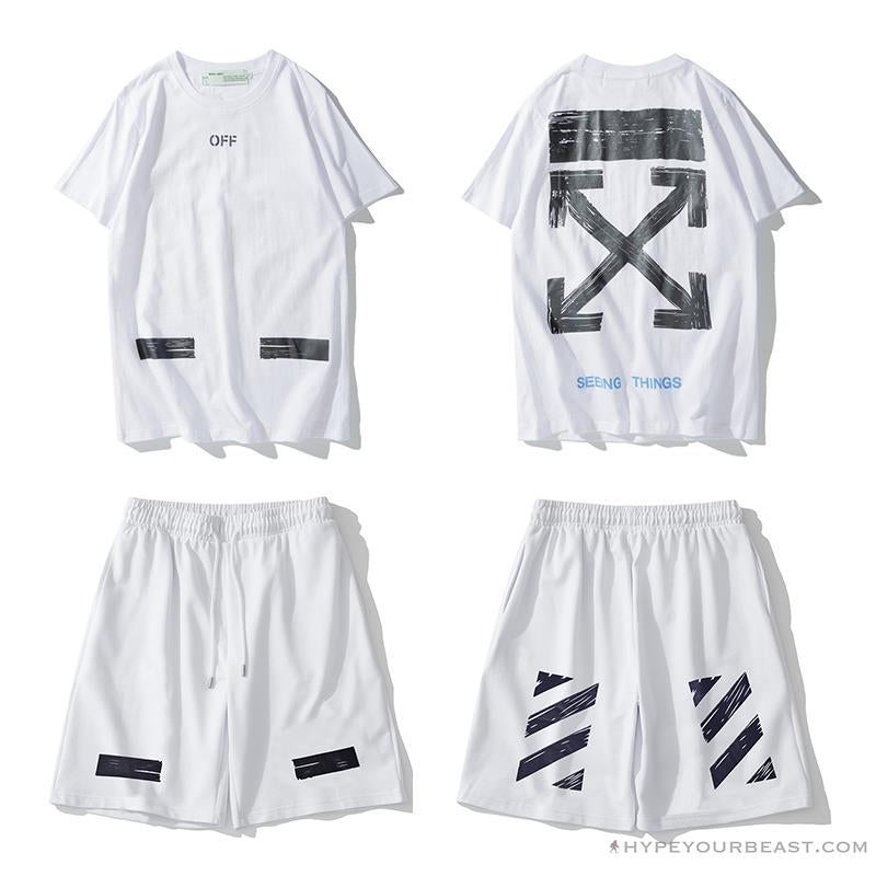 OFF-WHITE Classic Seeing Things Shorts 'WHITE'