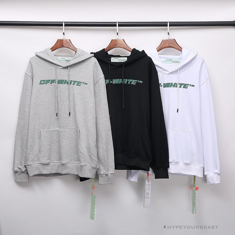 OFF-WHITE Hand-Painted Utility Pole Worker Hoodie 'WHITE'