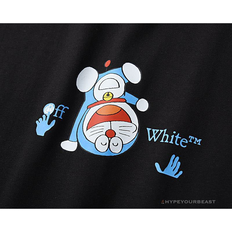 OFF-WHITE Spoof Doraemon Arrow Tee Shirt 'BLACK'