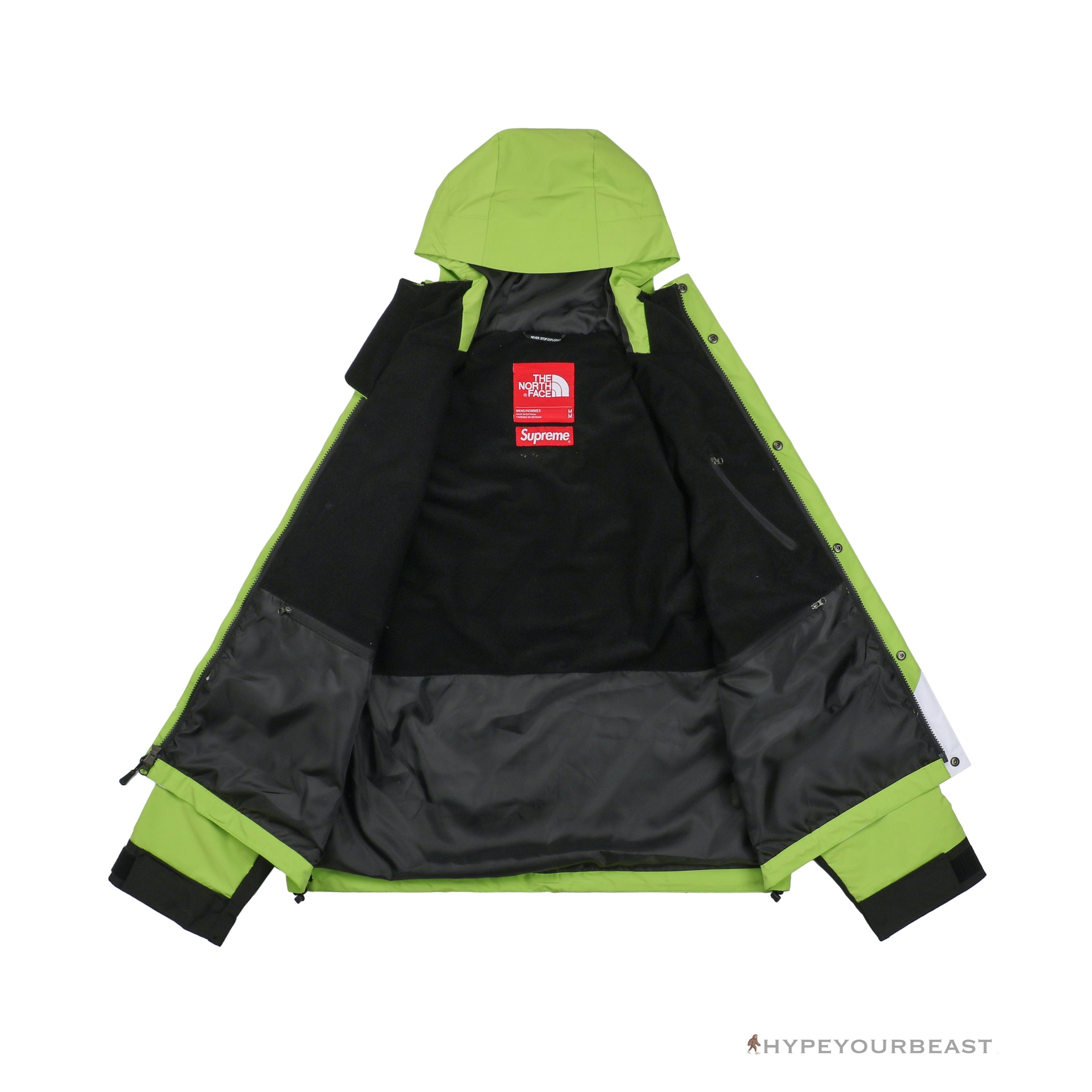 Supreme X TNF Logo Mountain Jacket Green