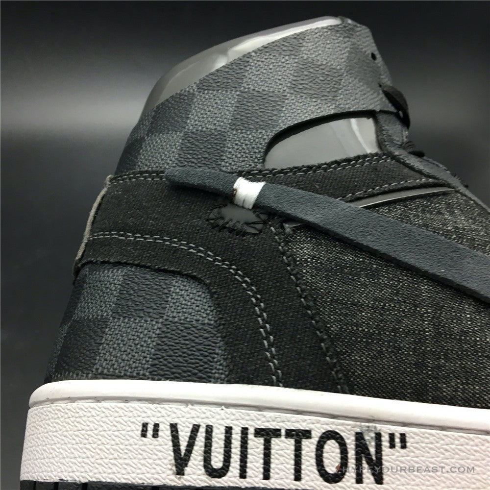 Off White X Jordan 1 X LV Black