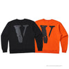 Vlone Black Shirt - Orange
