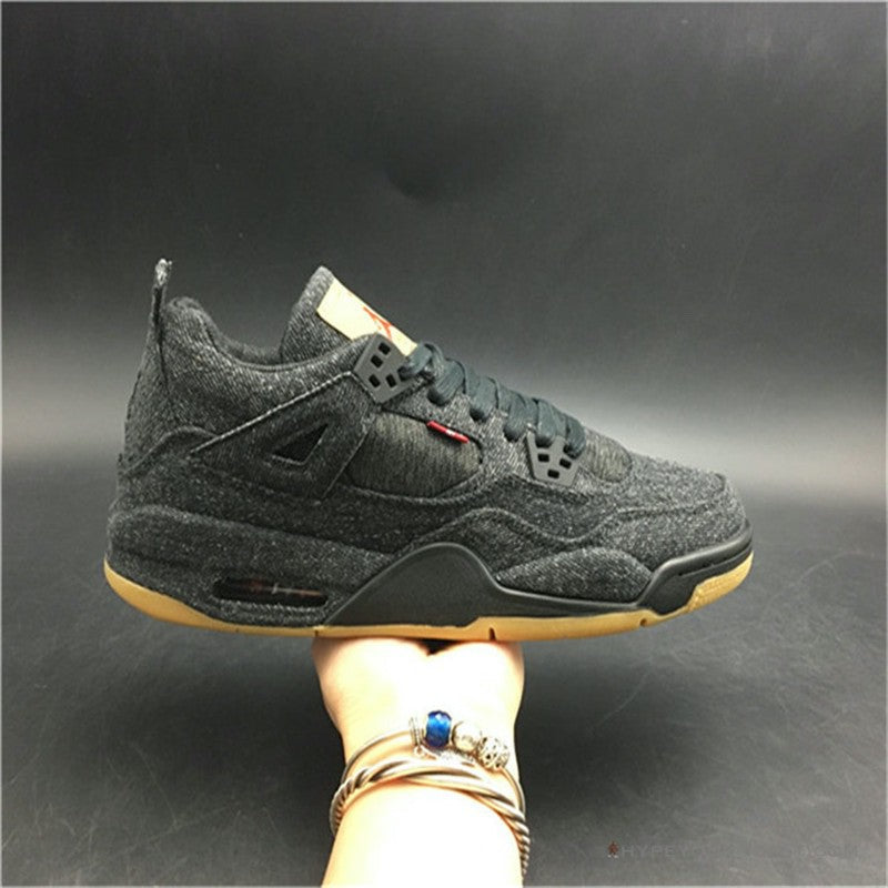 Jordan 4 X Levis Black