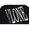 Vlone Hoodie Blue Yellow Logo (Black)