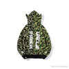 BAPE x UNKLE Camouflage Green Belt Ear Hoodie