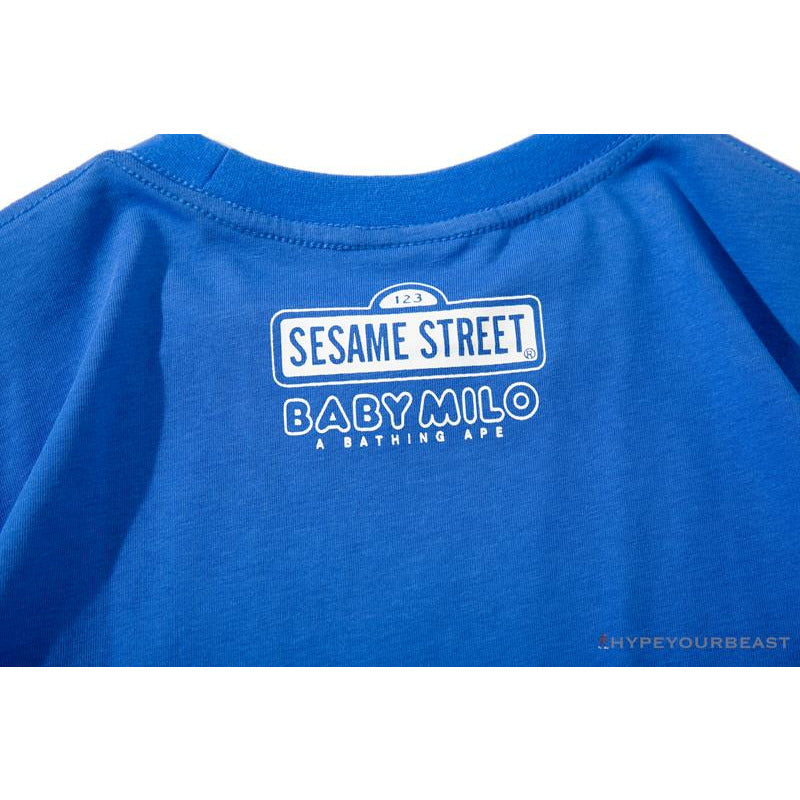 BAPE Baby Milo Sesame Street Carp Streamer Tee Shirt 'BLUE'