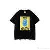 BAPE Ape Head Blue X Yellow Contrast Letter Tee Shirt