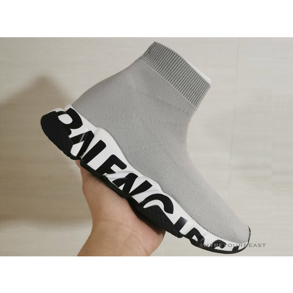 BCG Sock Sneakers Grey Graffiti Sole