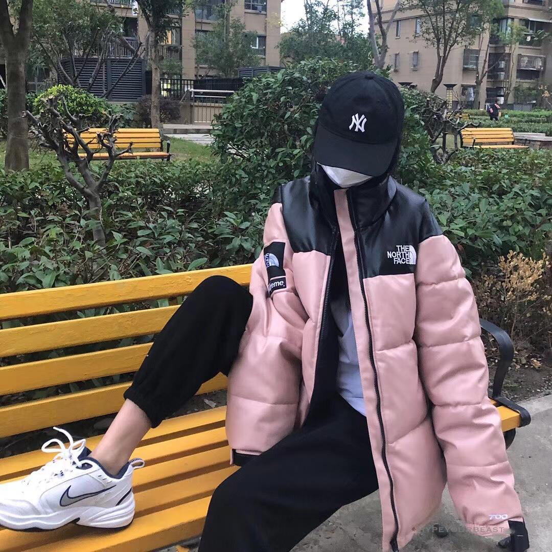 TNF X Supreme Jacket Pink