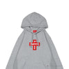 Supreme Cross Box Logo Hoodie Grey