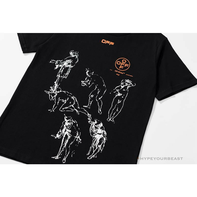 OFF-WHITE The Virgin and Child with Saint Anne Tee Shirt 'BLACK'
