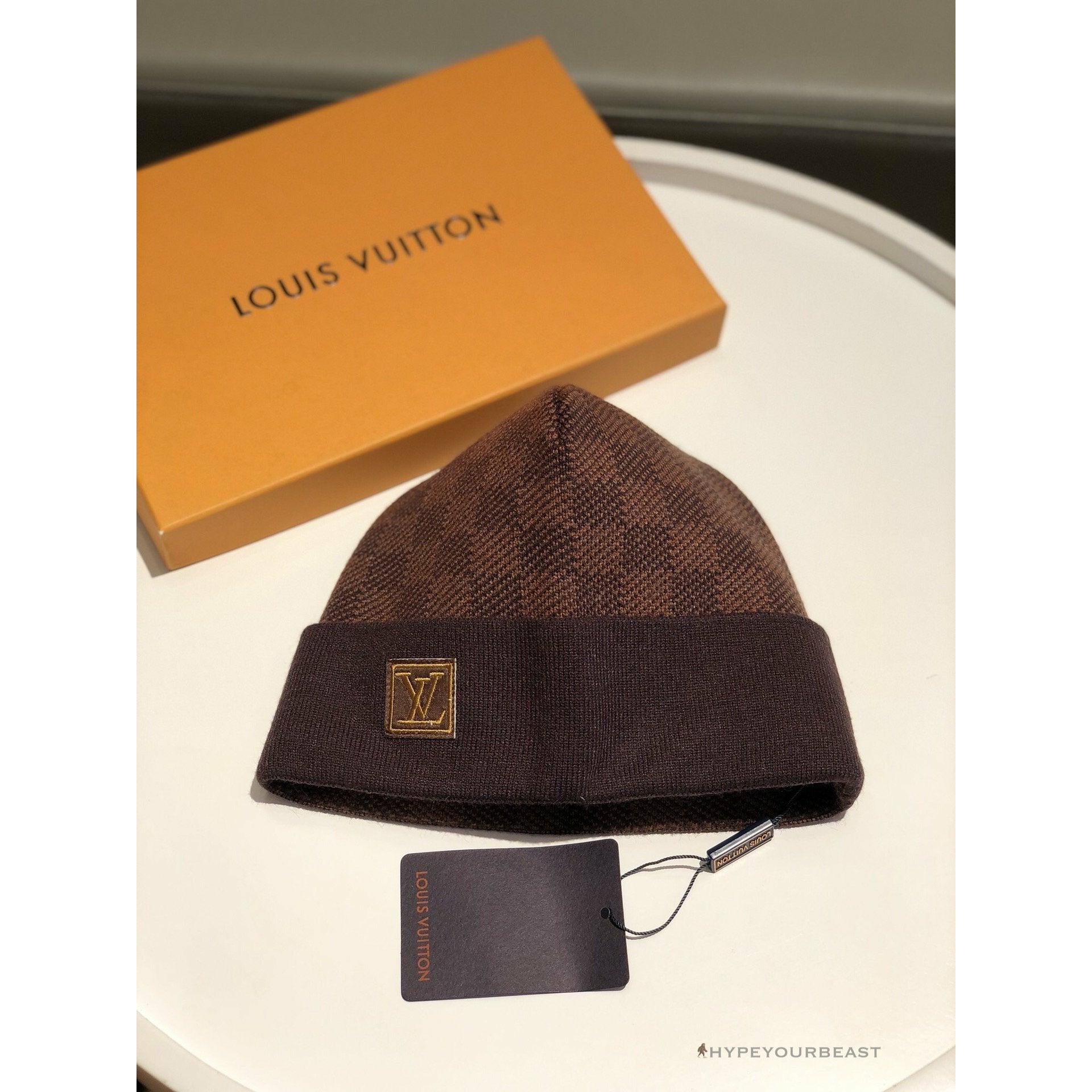 LV Beanie Brown / Black