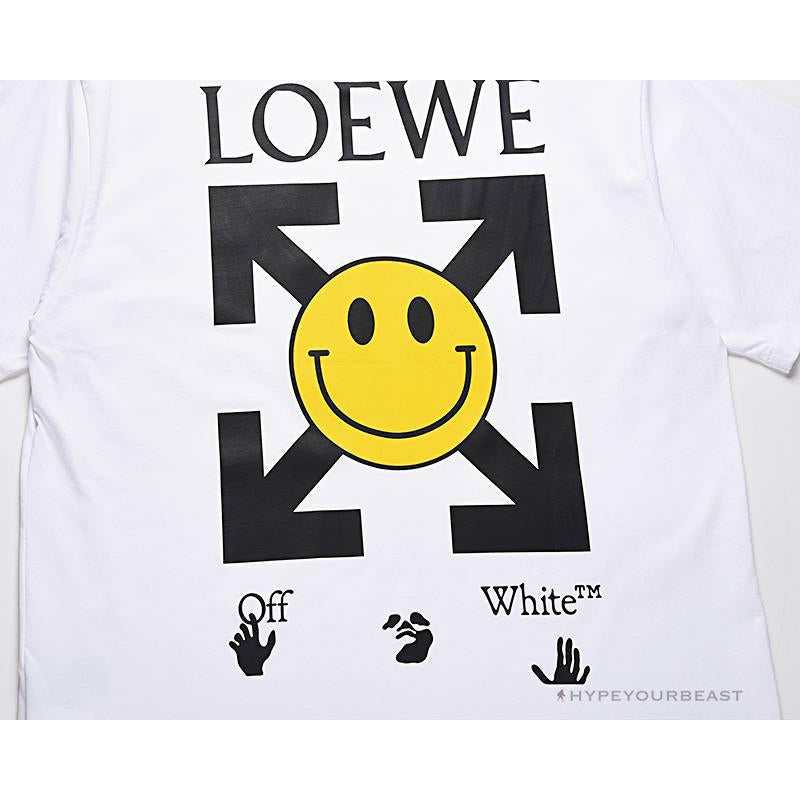 OFF-WHITE X LOEW X SMILEY Tee Shirt 'WHITE'