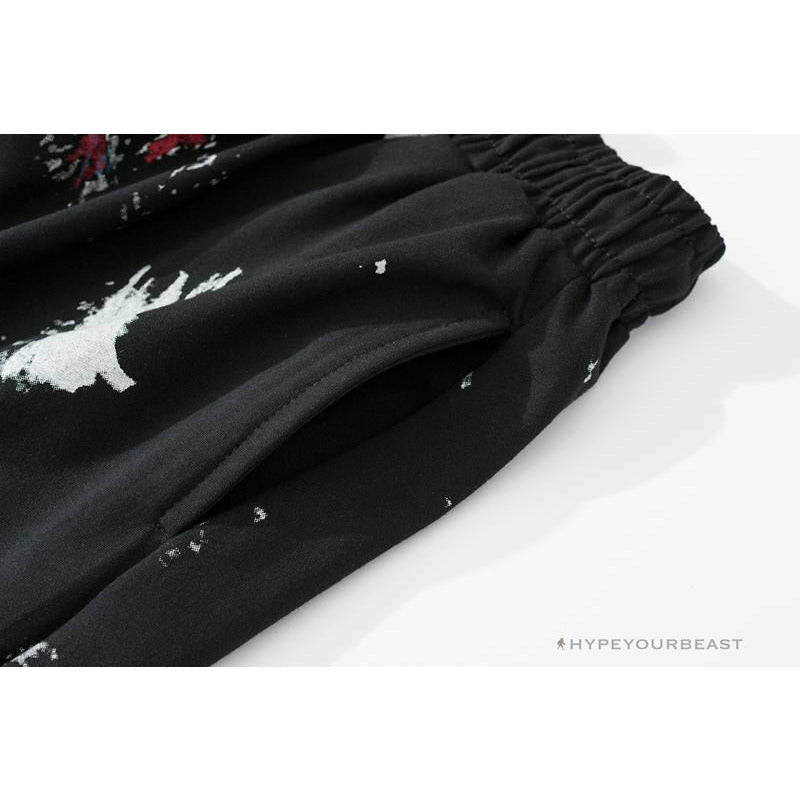 OFF-WHITE Hot Starry Sky Fireworks Shorts 'BLACK'