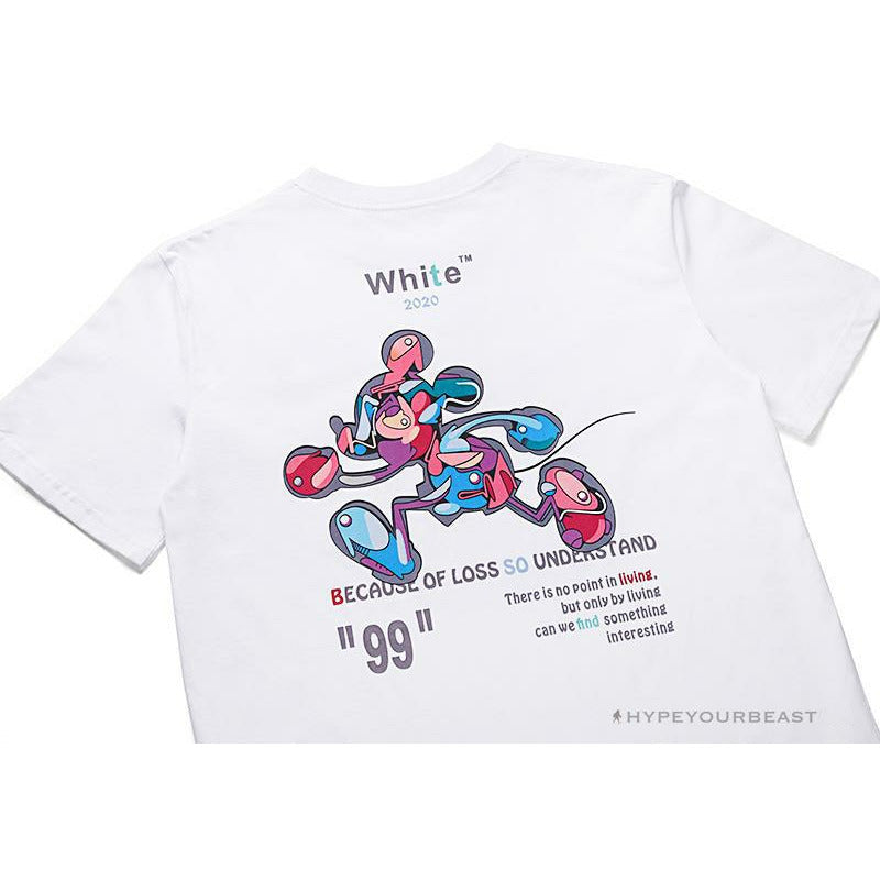 OFF-WHITE Joint Running Mickey Mouse Arrow Tee Shirt 'WHITE'