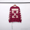 OFF-WHITE Rubber Strip Arrow Long Sleeve Shirt 'WINE RED'