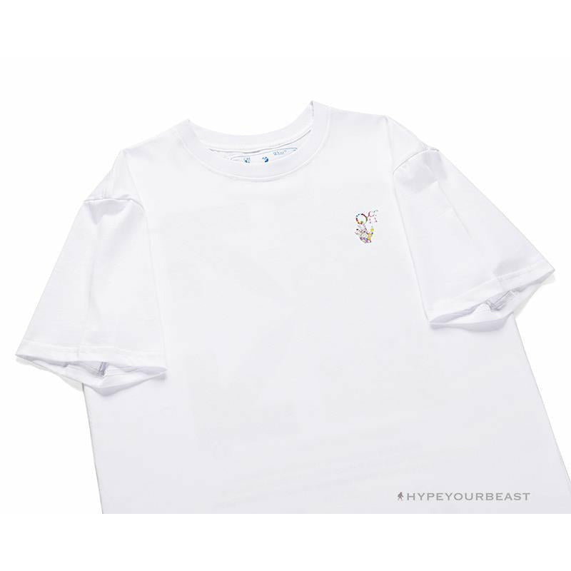 OFF-WHITE Takashi Murakami Chrysanthemum Tee Shirt 'WHITE'