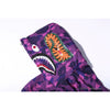 BAPE Shark Head Classic Embroidered Camouflage Zip-Up Hoodie 'PURPLE'